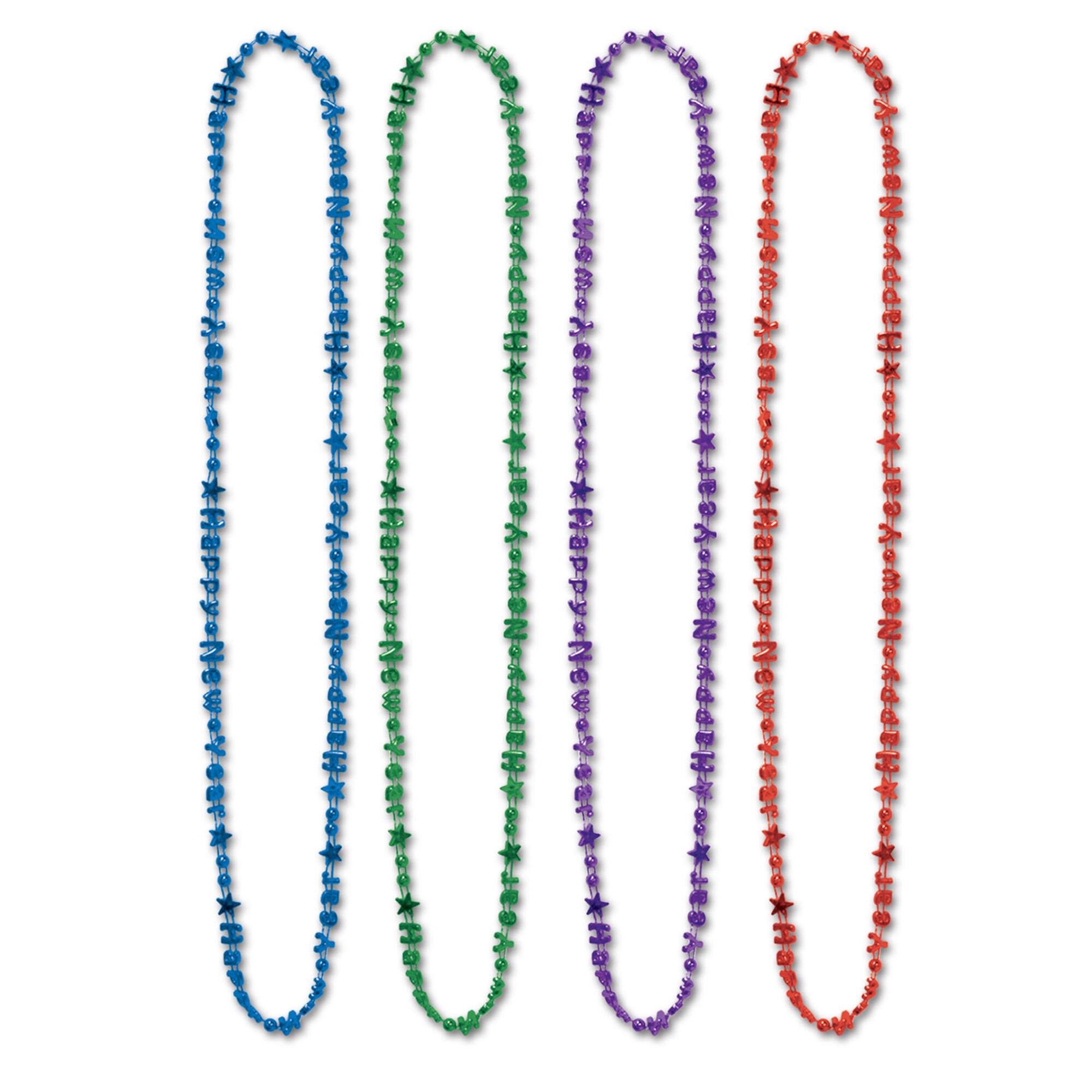 Beistle 36" Bulk Happy New Year Beads of Expression, 144ct.